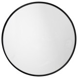 AZSIO ROUND MIRROR IRON FRAME LARGE BLACK